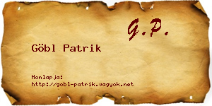 Göbl Patrik névjegykártya