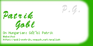 patrik gobl business card